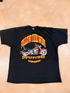 Follow The Wind Sturgis 1996 Motorcycle Graphic Tee